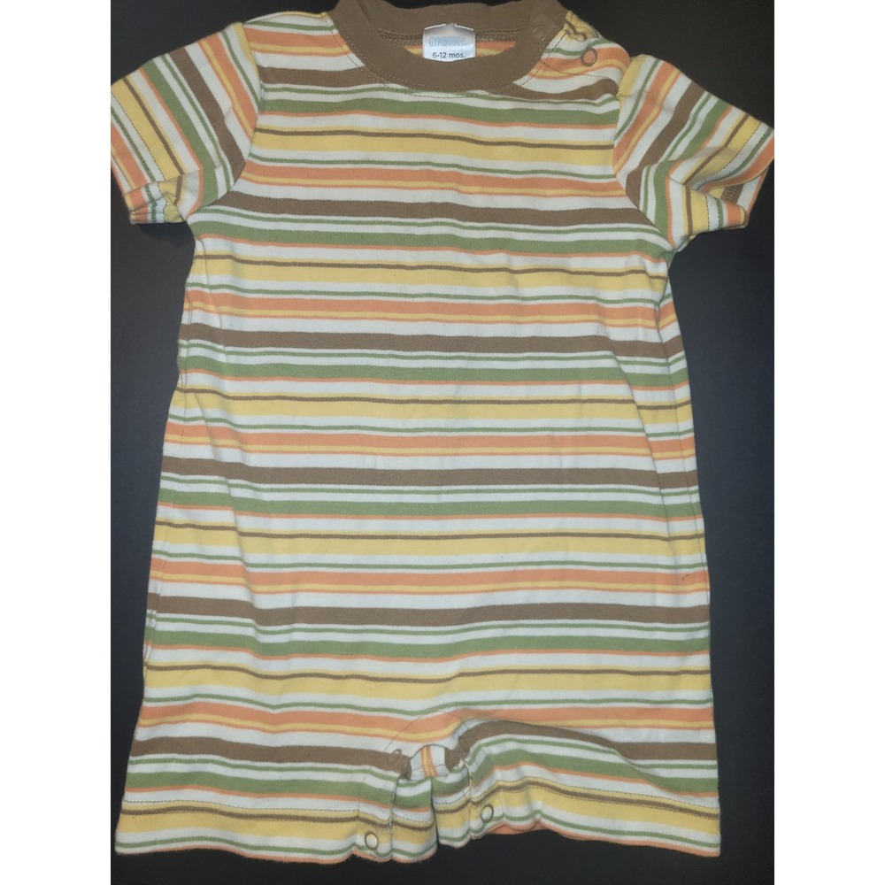 Gymboree Striped Romper Short Sleeve One Piece‎ Bodysuit 6-12 mos from 2007